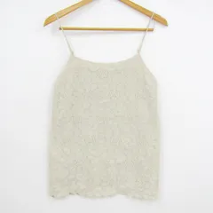 ビアズリー キャミソール ノースリーブ シャツ トップス レース レディース Fサイズ ベージュ BEARDSLEY 【中古】のサムネイル