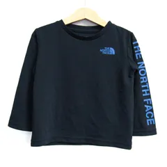 ザ・ノースフェイス 長袖シャツ ロゴ シンプル トップス 女の子 キッズ 男の子用 100サイズ ネイビー THE NORTH FACE 【中古】