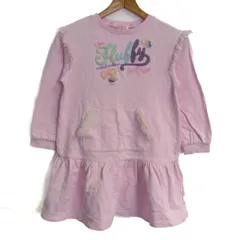 メゾピアノ 長袖シャツ 裾フリル トップス キッズ 女の子用 140サイズ ピンク Mezzo Piano 【中古】