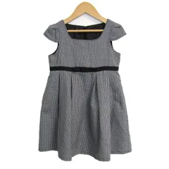 コムサイズム ワンピース フォーマル トップス キッズ 女の子用 110サイズ ブラック/ホワイト COMME CA ISM 【中古】