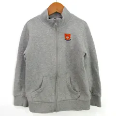 ミキハウス スウェット トレーナー ジップアップ トップス 女の子 キッズ 男の子用 120サイズ グレー MIKIHOUSE 【中古】