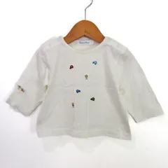 ファミリア カットソー 車 シャツ トップス ベビー 男の子用 70サイズ ホワイト Familiar 【中古】