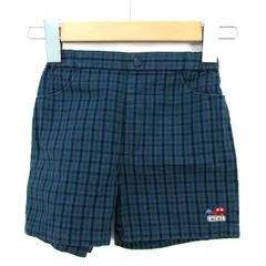 ファミリア パンツ ハーフパンツ チェック ボトムス キッズ 男の子用 100サイズ ブルー/グリーン Familiar 【中古】