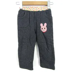 ミキハウス ホットビスケッツ デニムパンツ ボトムス キッズ 女の子用 100サイズ グレー MIKIHOUSE 【中古】