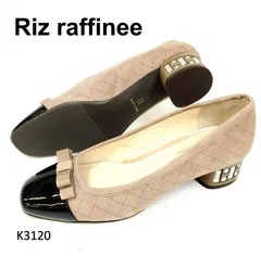 リズラフィーネ　新品　ビジュー　リボン　キルティング　エナメル　スエード　23