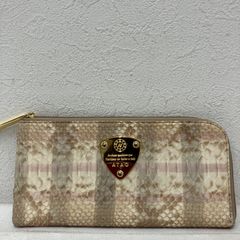 美品 アタオ limo リモ ルーク 長財布 ラウンドファスナー 三角