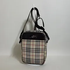 2512-153｜バーバリー ショルダーバッグ ダークブラウン ノバチェック