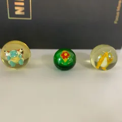 〇ポケモン フィギュア スーパーボール 3個セット(カイリュー、カメックス、フシギバナ)