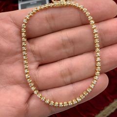 18K 750 テニスブレスレット 3.33ct 7.7g 約17.5cm - メルカリ