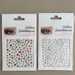 ぷくぷく　ネイル　シール　ステッカー　立体　3D  天体　ハート　2枚セット