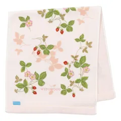 【数量限定】nishikawa 【 西川 】 今治 フェイスタオル 34X75cm 洗える 綿100％ ウェッジウッド ワイルド ストロベリー やわらか 日本製 ピンク TT23165601