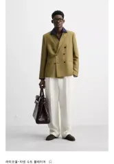 ZARA ザラ リネン ブレーザー ジャケット 48