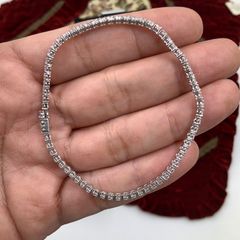 18K 750 テニスブレスレット 3.33ct 7.7g 約17.5cm - メルカリ