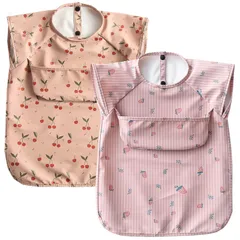 お食事エプロン ベビー 2枚セット 赤ちゃん 幼児 子供