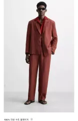 ザラ リネン100% ジャケット m(48)