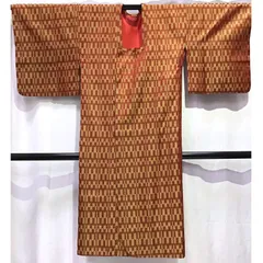 着物・雨コート・矢柄・赤系地・No.200701-1976・梱包サイズ60