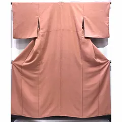 着物・色無地・一つ紋・ピンク茶系地・No.200701-1986・梱包サイズ80