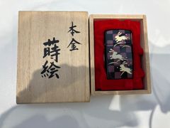 本金時絵 ZIPPOライター 木箱付き ZIPPO本金蒔絵 木箱付 -