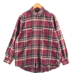 古着 フィールドアンドストリーム FIELD&STREAM 長袖 フランネルチェックシャツ メンズL相当/eaa515126