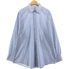 古着 ブルックスブラザーズ Brooks Brothers 346 カフスシャツ 長袖 コットンチェックシャツ メンズXL相当/eaa514777