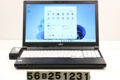 富士通 LIFEBOOK A579/B Core i3 8145U 2.1GHz/8GB/256GB(SSD)/DVD/15.6W/FWXGA(1366x768)/Win11 【56B251231】