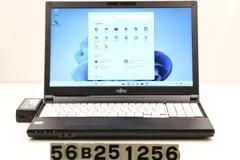 富士通 LIFEBOOK A579/B Core i3 8145U 2.1GHz/8GB/256GB(SSD)/DVD/15.6W/FWXGA(1366x768)/Win11 【56B251256】