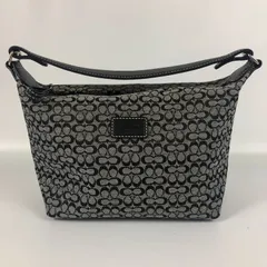 美品 COACH ワンショルダー バッグ シグネチャー キャンバス レザー