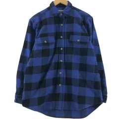 古着 フィールドアンドストリーム FIELD&STREAM ORIGINAL OUTFITTER バッファローチェック 長袖 フランネルチェックシャツ/eaa523022