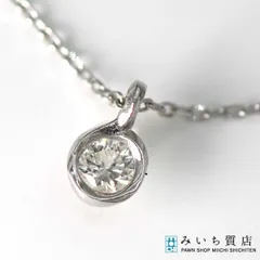 AHKAH アーカー ネックレス リエールハート 750 D0.08 ダイヤモンド ホワイトゴールド 1g アクセサリー 箱有 ◆ M3722