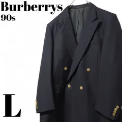 Burberrys バーバリーズ オールドバーバリー ダブルテーラードジャケット ブレザー 紺ブレ 90s 銀ボタン 三陽商会