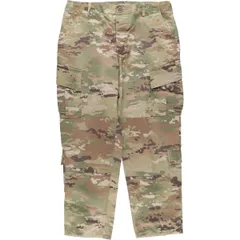 古着 民間品 PROPER 迷彩柄 マルチカムカモ リップストップ ダブルニー ミリタリー カーゴパンツ コンバットパンツ/eaa522729