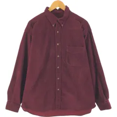 古着 エディーバウアー Eddie Bauer ヘリンボーン 長袖 ボタンダウン コーデュロイシャツ メンズXL相当/eaa523241