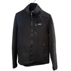 ♪3804 パタゴニア レトロ・パイル・ジャケット 22801 Sサイズ ブラック ボア 中古 patagonia