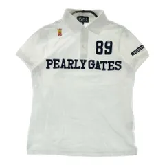 サイズ：0 PEARLY GATES パーリーゲイツ  半袖ポロシャツ ワッペン  ホワイト系 [240101581521] ゴルフウェア レディース ストスト