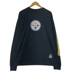 古着 リーボック Reebok NFL PITTSBURGH STEELERS ピッツバーグスティーラーズ ロングTシャツ ロンT メンズL相当/eaa537729