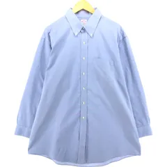 古着 ブルックスブラザーズ Brooks Brothers 346 長袖 ボタンダウンシャツ メンズXL相当/eaa539784