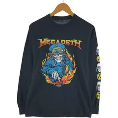 古着 MEGADETH メガデス ドクロ柄 スカル柄 ロンT バンドTシャツ バンT メンズS相当/eaa540180
