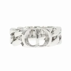 新品仕上げ済 新同 極美品 ディオール Dior CD アイコン チェーン リンク リング 指輪 アクセサリー ジュエリー SV925 サイズL 約22号 シルバー メンズ レディース ユニセックス ◆11のサムネイル