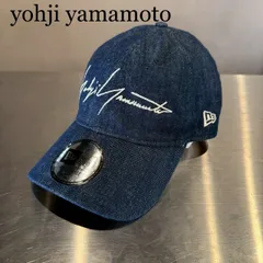 『yohji yamamoto × NEW ERA』ヨウジヤマモト×ニューエラ ロゴ刺繍キャップ