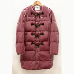 【イオン広店】 中古 ダッフルコート MUVEIL WORK べロアダウンダッフルコート MW83FC006 ピンク サイズ：38 【109】