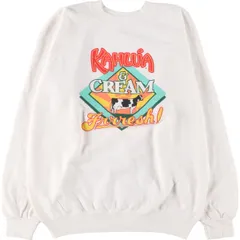 古着 80年代 ヘインズ Hanes Fifty-Fifty 青タグ プリントスウェットシャツ トレーナー USA製 メンズL相当 ヴィンテージ/eaa581892