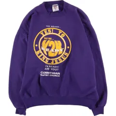 古着 00年代~ ジャージーズ Jerzees プリントスウェットシャツ トレーナー USA製 メンズXL相当/eaa585309