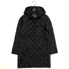 LAVENHAM ラベンハム キルティングコート ロング フード取外し ブラック 英国 EU48 US36