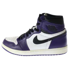 NIKE (ナイキ) AIR JORDAN 1 RETRO HIGH OG COURT PURPLE 555088-500 エアジョーダン1 コートパープル ハイカットスニーカー ホワイト/パープル US9/27.0cm