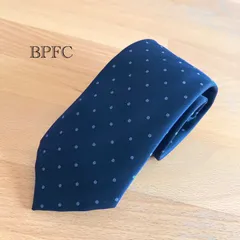 美品　BPFC  ネクタイ ドット柄　ネイビー