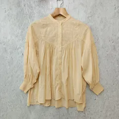 studio CLIP スタディオクリップ ブラウス 刺繍切替えブラウス 淡色女子 シャツ オフホワイト Fサイズ ◎_〇□☆