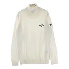 サイズ：L CALLAWAY キャロウェイ  ウール混 タートルネック ニットセーター  ホワイト系 [240101604036] ゴルフウェア メンズ ストスト