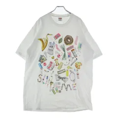 SUPREME (シュプリーム) 23SS Trash Tee トラッシュ プリント クルーネック半袖Tシャツカットソー ホワイト
