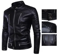 レザージャケット メンズ ジャケット レザージャケット ライダースジャケット 革ジャン 皮革ジャケット 革ジャン ジャンパー ブルゾン#hakob163378