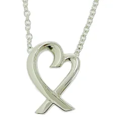 【中古】TIFFANY&Co. ティファニー シルバー パロマピカソ ラビングハート ネックレス 1.8g 925刻印 531253 ネックレス